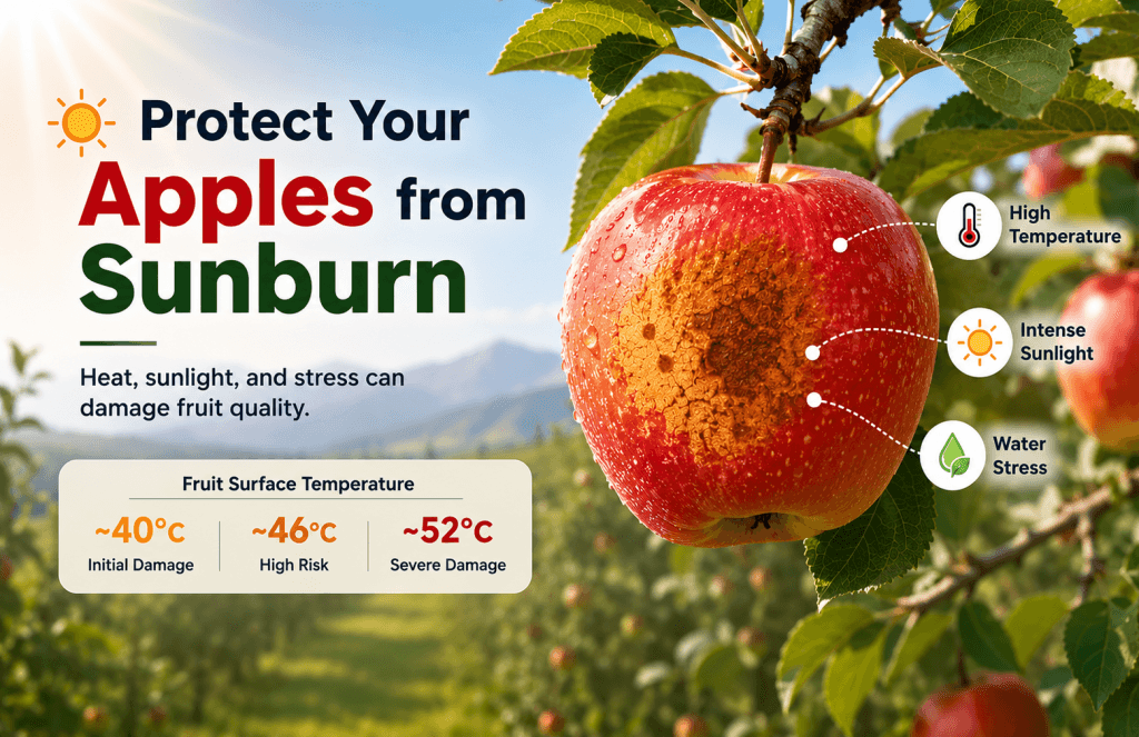 Apple Sunburn: Causes, Prevention & AI Heat Stress Monitoring